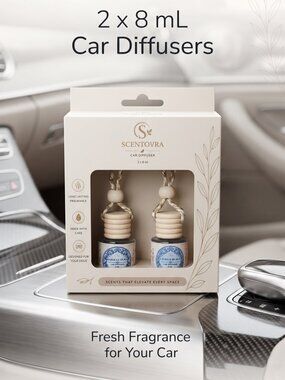 Car Diffuser 1 Pack (Pair of bottles) - Citrus Blast and Warm Luxury